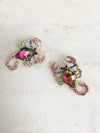 "Earrings colourful Scorpion"
