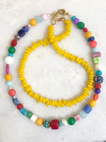 "Necklace"Fantasy" (Bohemien turquoise ball)