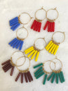 "Hoop Earrings Fringe"