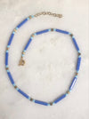 "Necklace Blue Bars"