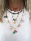 "Necklace Grey surrounded by colours"