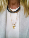 "Necklace Grey Glass"