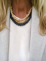 "Necklace Grey Glass"