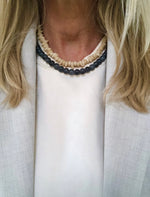 "Necklace Grey Glass"