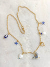 "Necklace Charming Charms (Delfs Blue)"
