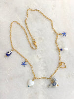 "Necklace Charming Charms (Delfs Blue)"