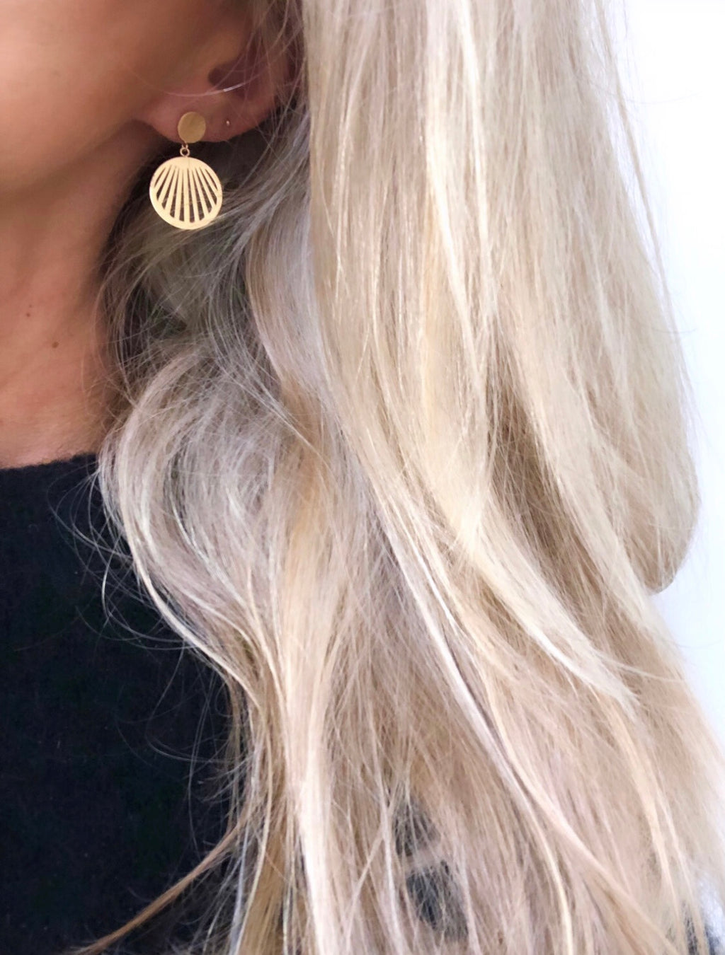 "Earrings Golden Sunray"