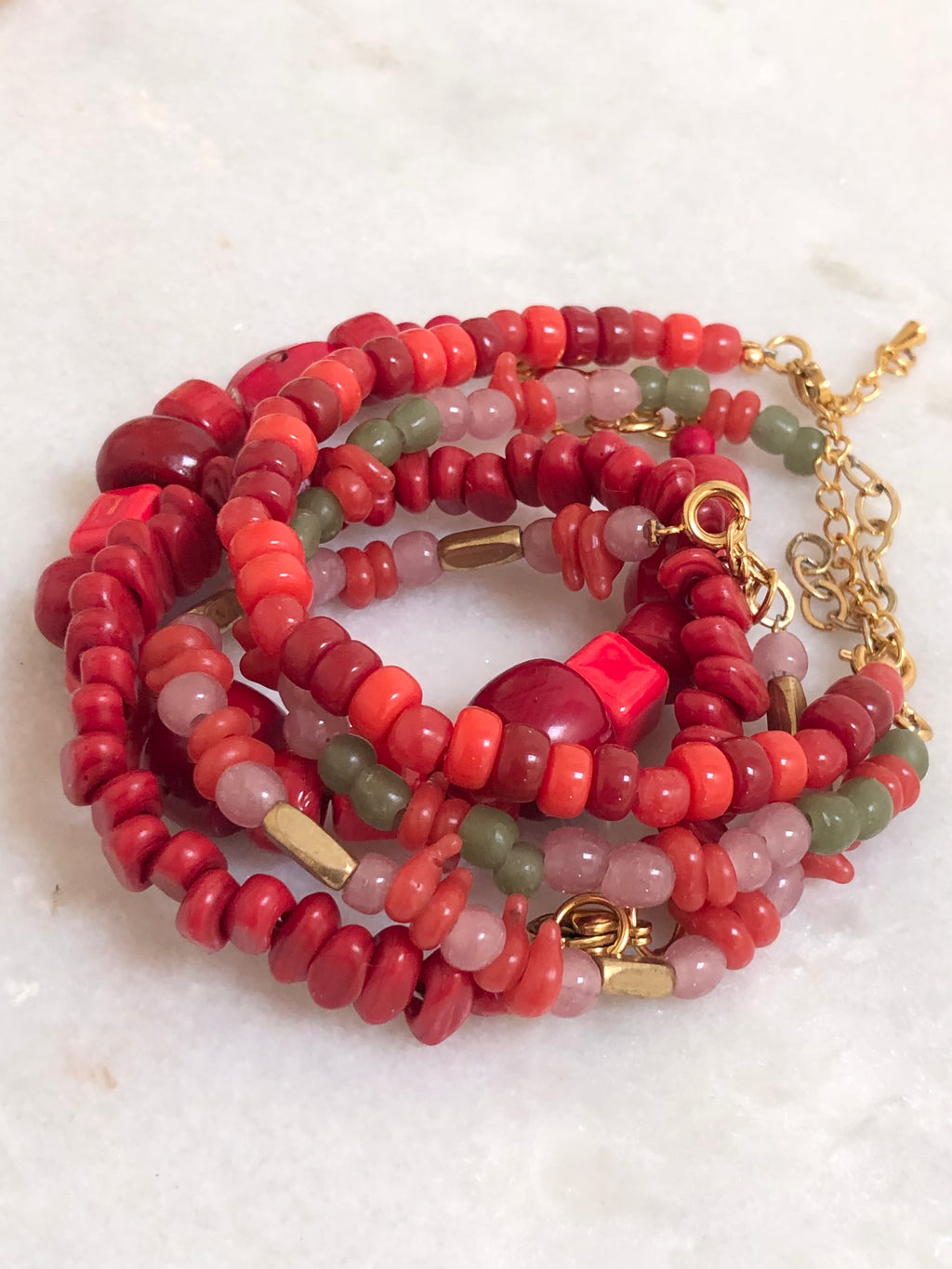 "Bracelet one of a Kind (Red)
