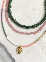 "Necklace Colourful Glassbeads Soft"