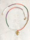 "Necklace Colourful Glassbeads Soft"