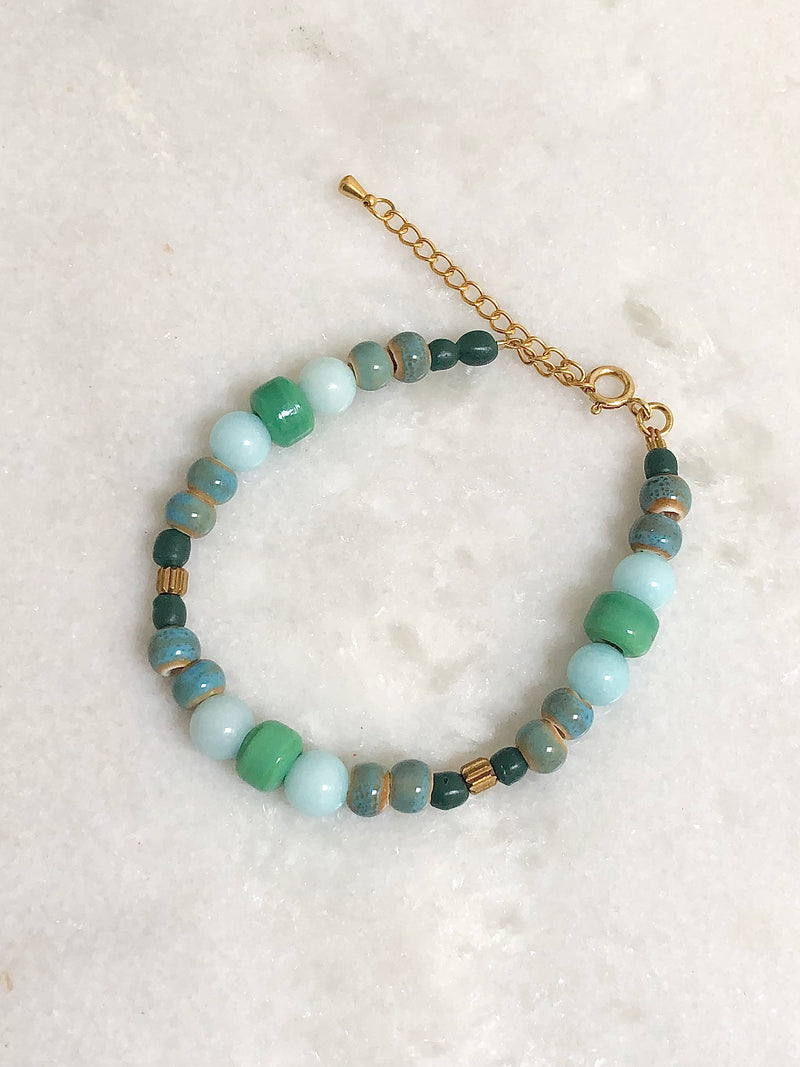 "Bracelet Green and Blue"