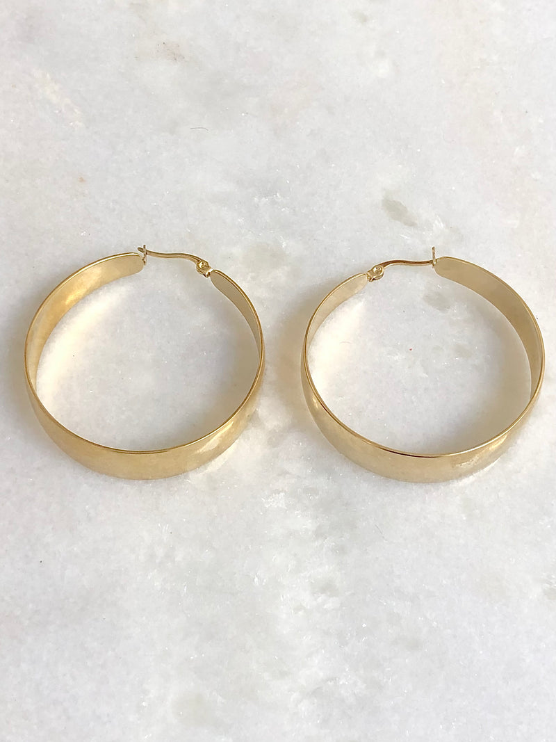 "Earrings Huge Hoops Gold" (sorry, temporarily Sold Out)