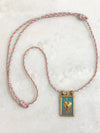 "Necklace Twisted Rope Amulet"