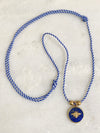"Necklace Twisted Rope Amulet"