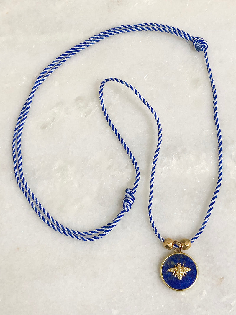 "Necklace Twisted Rope Amulet"