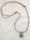 "Necklace Twisted Rope Amulet"