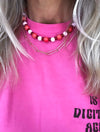 "Necklace Candy Pink"