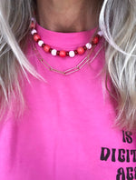 "Necklace Candy Pink"