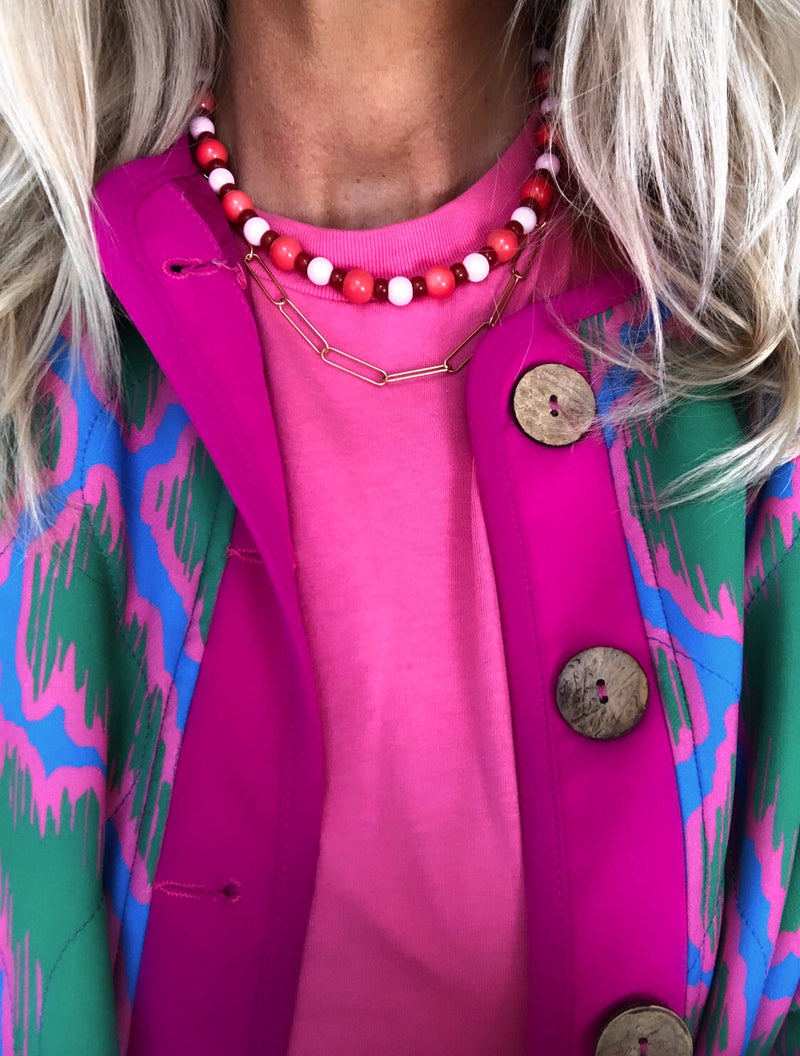 "Necklace Candy Pink"