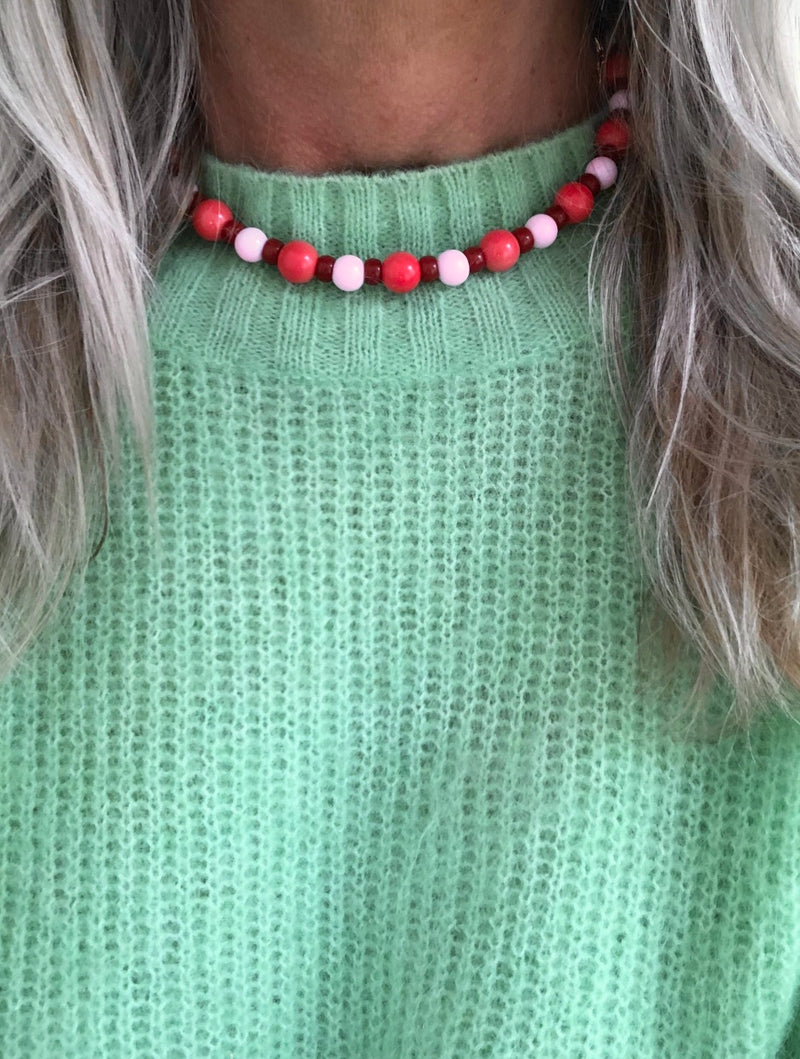"Necklace Candy Pink"