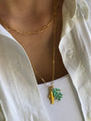 "Necklace Turquoise Coral"