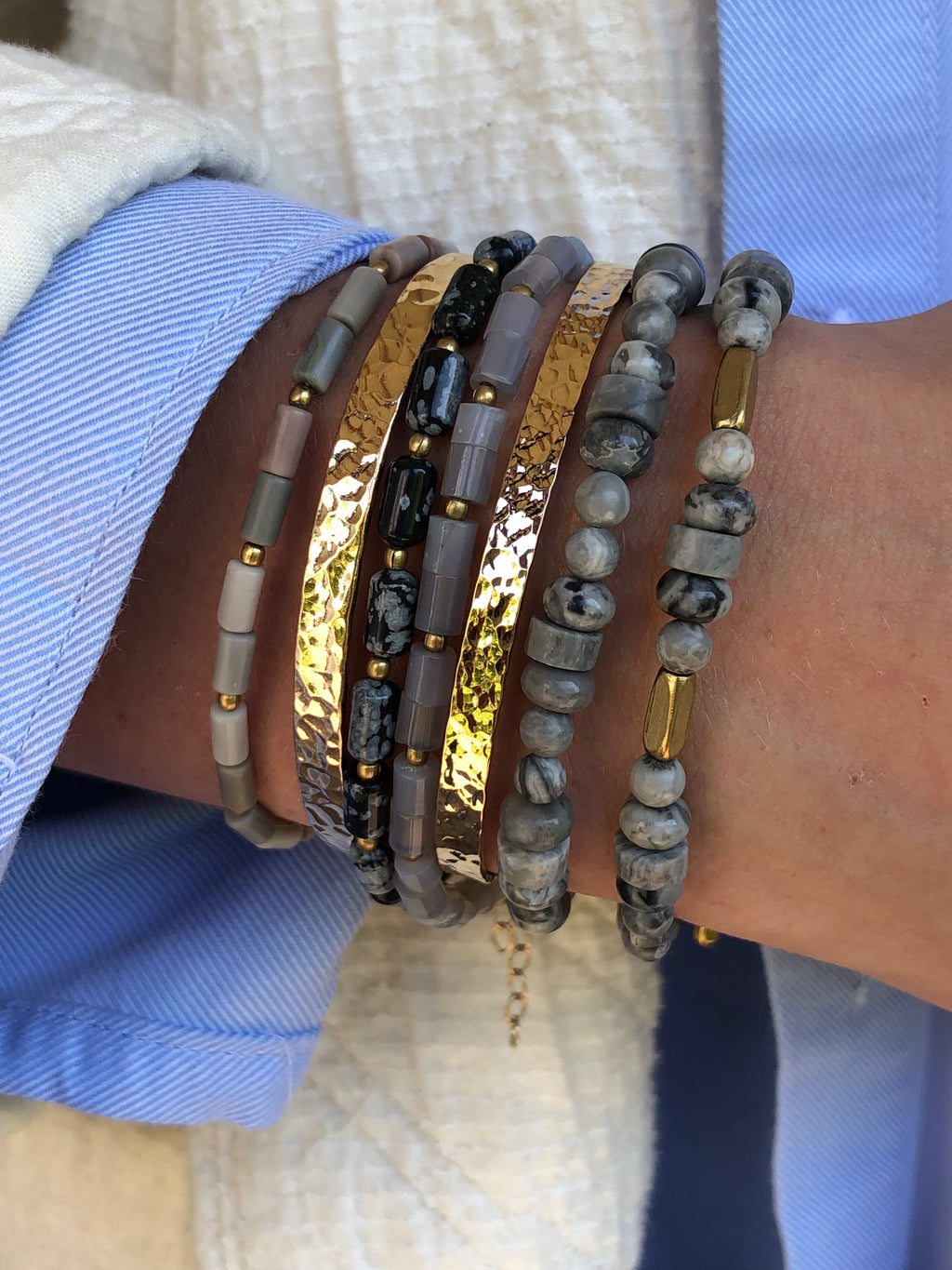 "Bangle hammered (small)"