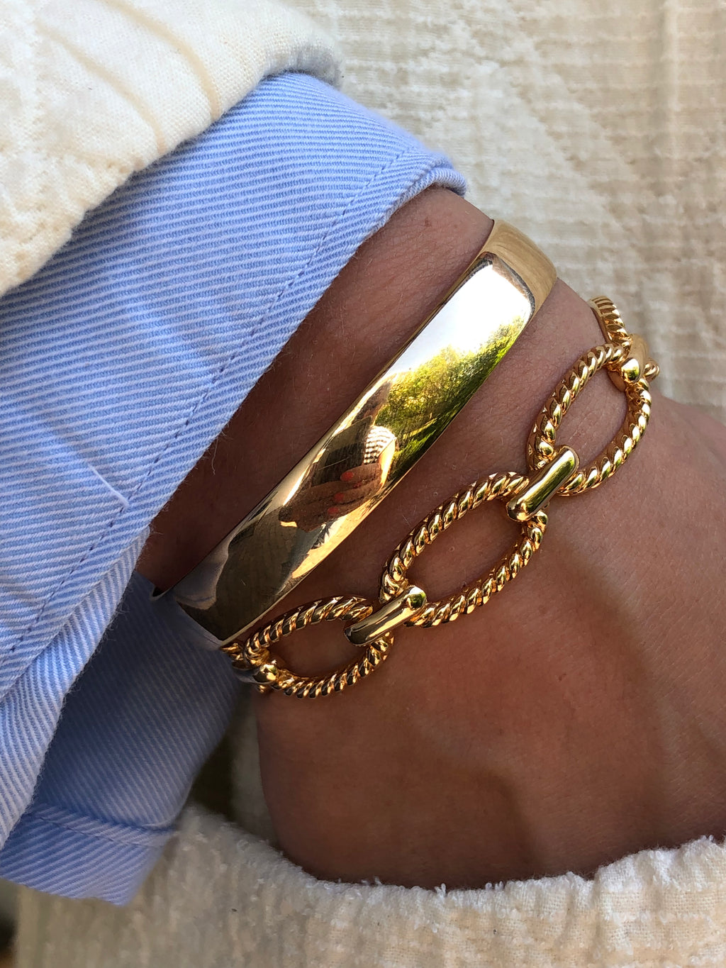 "Bangle Twisted Chain"