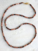 "Necklace Natural Vintage Pink"