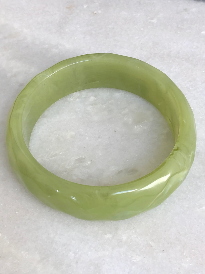"Green Resin Bracelet"