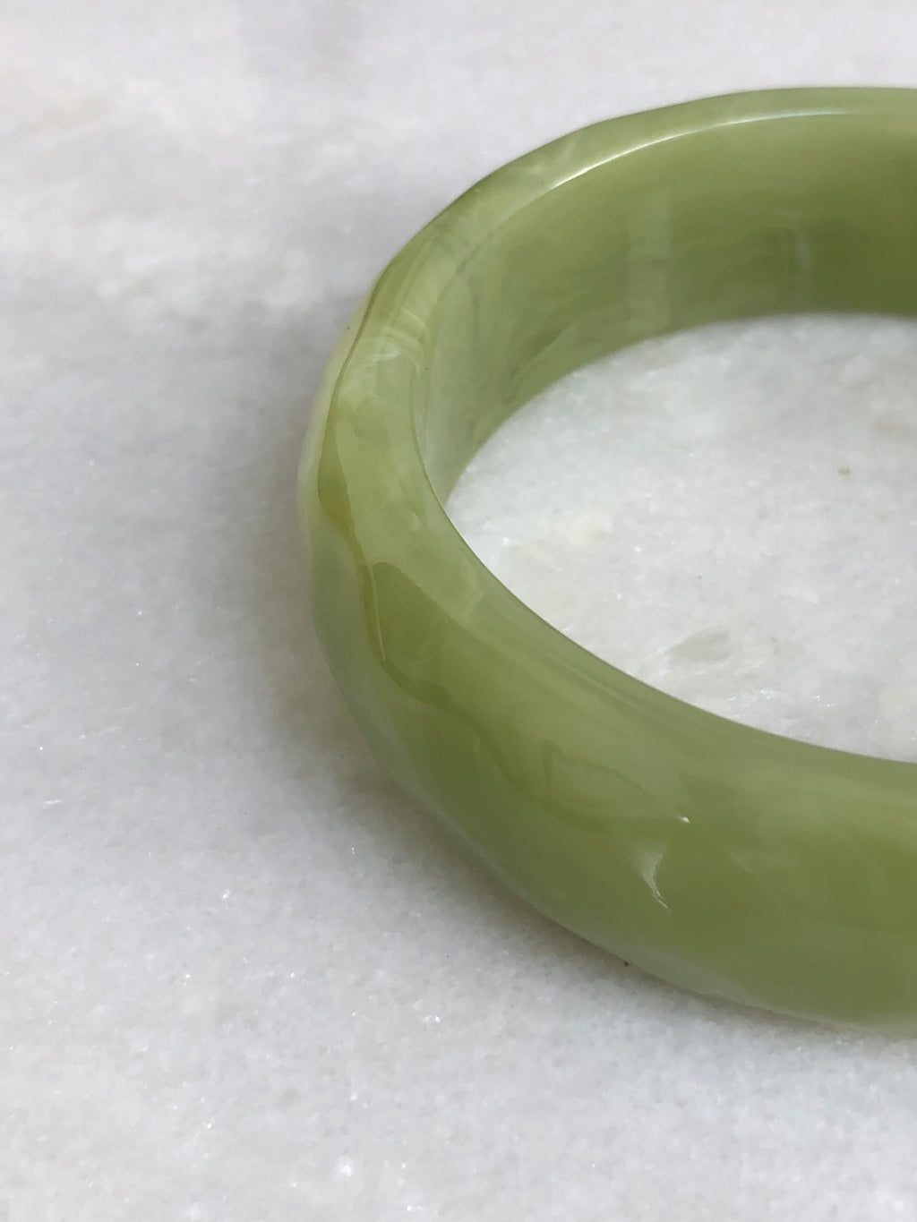 "Green Resin Bracelet"