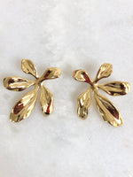 "Earrings Flower Statement"