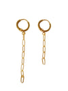 "A-symatric Chain Earrings" (also available as Single Piece)