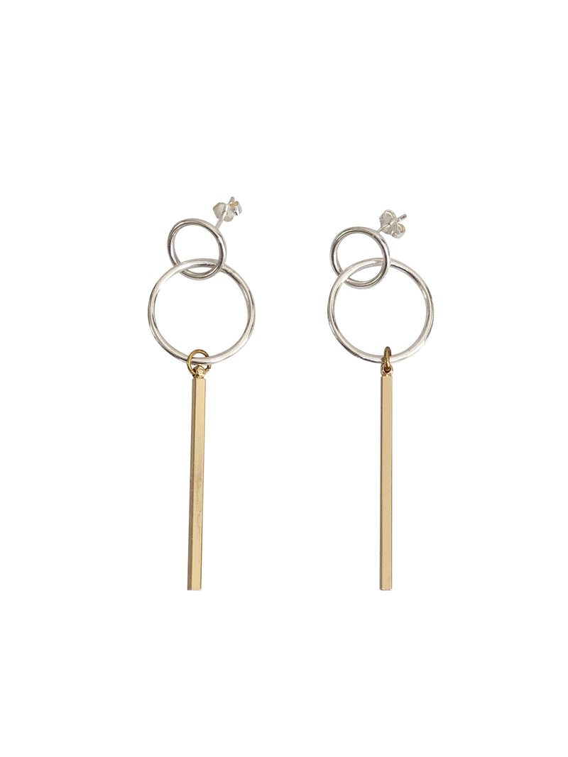 silver statement oorbellen earrings