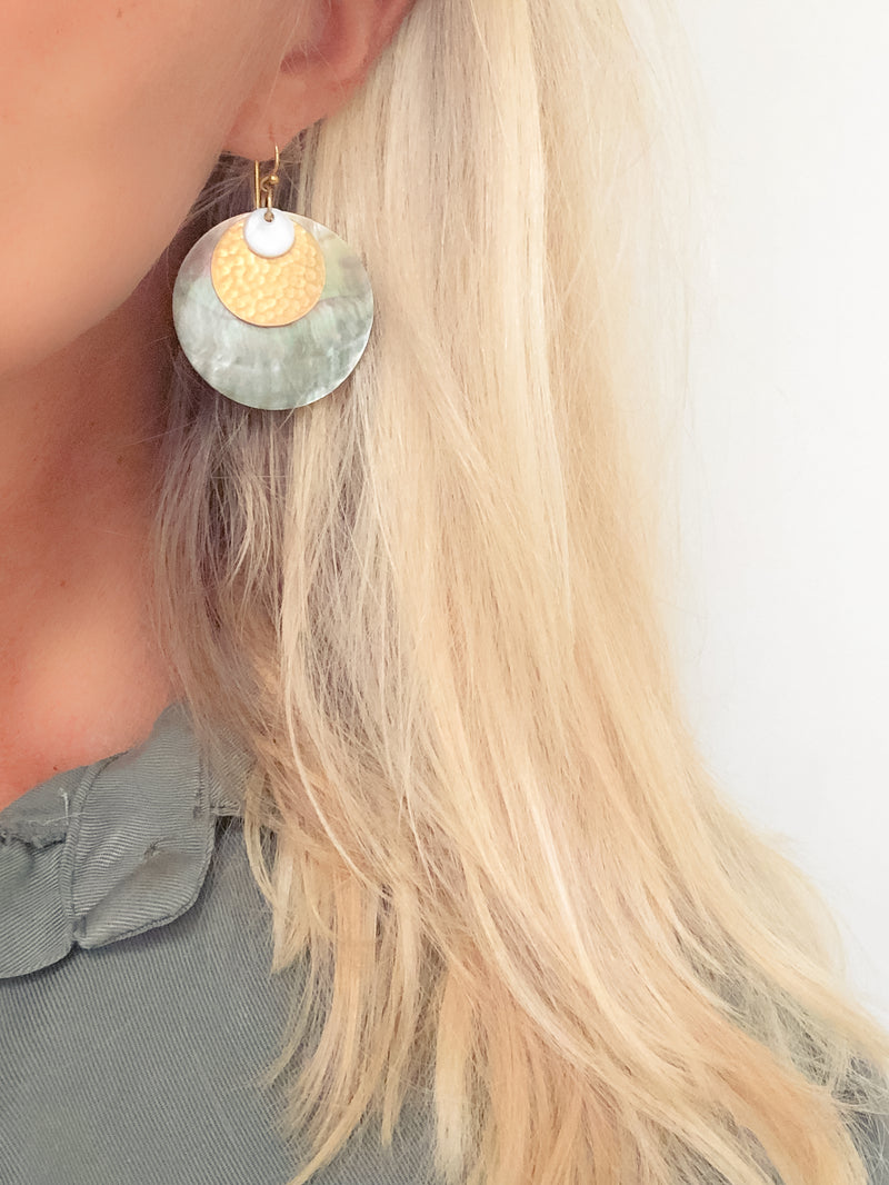 earrings oorbellen sieraden jewelry schelp shell statement  
