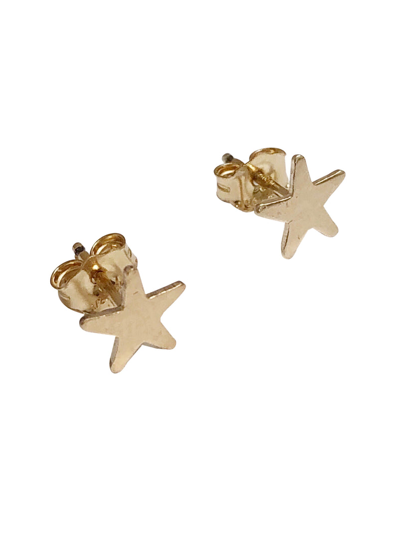 earrings, oorbellen, studs, ster, goldfilled, star